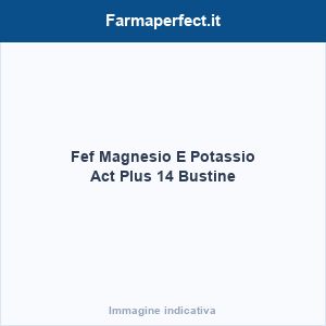 Fef Magnesio E Potassio Act Plus 14 Bustine