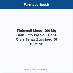 Fluimucil Mucol 200 Mg Granulato Per Soluzione Orale Senza Zucchero 30 Bustine