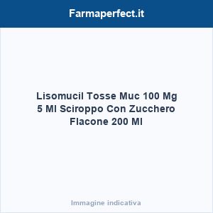 Lisomucil Tosse Muc 100 Mg 5 Ml Sciroppo Con Zucchero Flacone 200 Ml