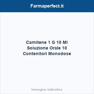 Carnitene 1 G/10 Ml Soluzione Orale 10 Contenitori Monodose