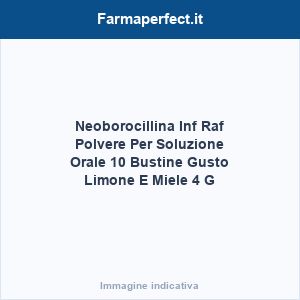 Neoborocillina Inf Raf Polvere Per Soluzione Orale 10 Bustine Gusto Limone E Miele 4 G