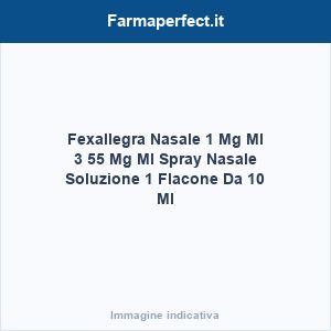 Fexallegra Nasale 1 Mg Ml 3 55 Mg Ml Spray Nasale Soluzione 1 Flacone Da 10 Ml
