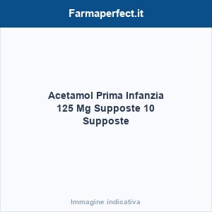 Acetamol Prima Infanzia 125 Mg Supposte 10 Supposte